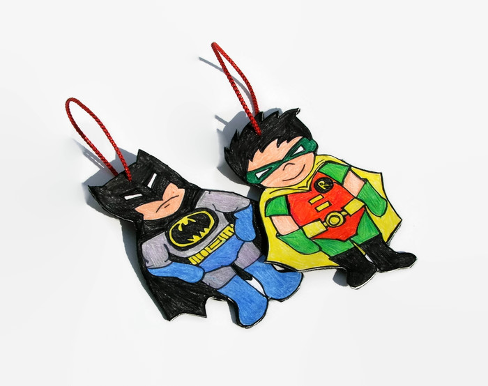 Batmanrobinchristmasornaments